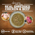 2.8 oz (24 Pack) Dave's Pet Food Grain Free Wet Cat Food (Shredded Chicken & Beef in Gravy), Naturally Healthy Canned