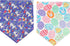 BoomBone Easter Dog Bandana | 2 Pack Triangle Bibs Pet Scarf for Small to Large Dogs and Cats