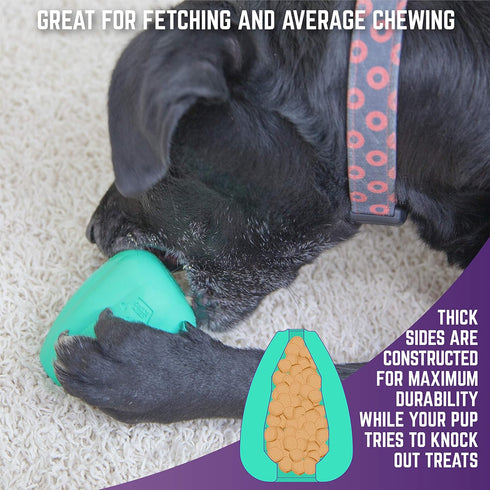 Chew King Premium Treat Dog Toy, L, Extremely Durable Natural Rubber Toy (Pack of 2) for All Breed Sizes