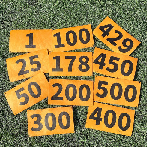 UISKOOPW Race Bib Numbers for Tryouts,Running Bibs with Pins for Races,Marathon,Track,Field Competitor Audition Road ID
