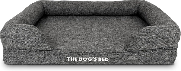 Replacement Outer Cover ONLY for The Dog's Bed, Washable Oxford Fabric, Medium (Grey Linen)