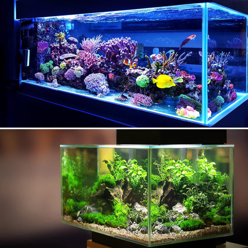 VOCOSTE 1pcs Fish Tank Aquarium Decorations Plants, Mini Aquarium Decorations Plastic Plants for Aquarium Decorations, Red 10.24" by VOCOSTE