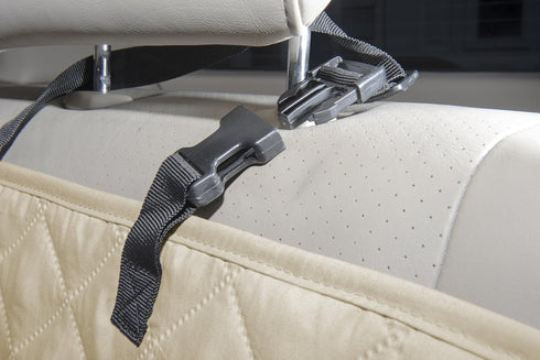Furhaven Quilted Water-Resistant Car Seat Protector - Clay, One Size