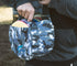 Kestrel Black Disc Golf Bag, Fits 6-10 Golf Discs + Bottle, Durable Canvas, Small Sling/Shoulder Bag