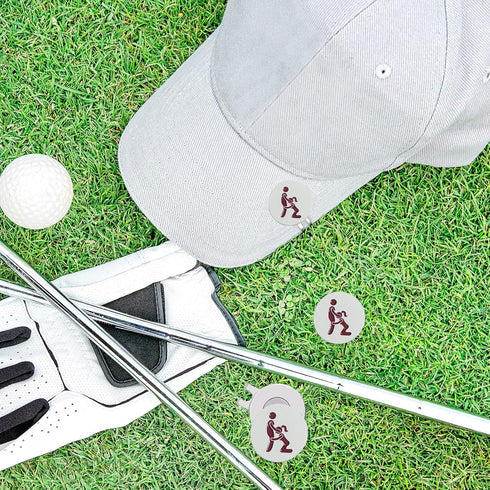 weilaike Magnetic Hat Clip with Funny Golf Ball Marker, Unique Humorous Golf Accessories