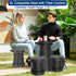 2026 45cm 440 Upgraded Collapsible Stool with Cushion, Maximum Loading Pounds, Portable and Lightweight Adjustable