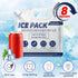 Reusable Ice Packs for Cooler: Long Lasting Cold Freezer Packs for Lunch Bags, Prevent Frostbite for Camping Gear