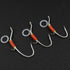 10pcs OROOTL Live Shrimp Hook, Luminous Shrimp Hooks Fishing Saltwater High Carbon Steel Fishing Hooks Barbed Live Bait