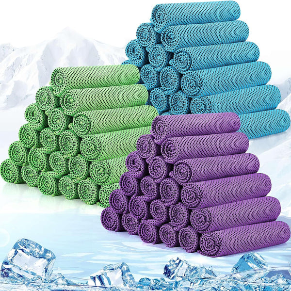 Redbaker 90 Pack Cooling Towels Bulk for Neck and Face 40" x