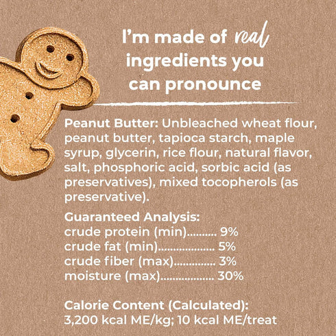 Buddy Biscuits, Soft & Chewy Treats for Small & Large Dogs, Made in USA, Peanut Butter Flavor, 6 oz, 4 Pack.