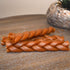 NutriChomps Dog Chews, 6-inch Braids, 4 Count Rawhide-Free Treats, Easy to Digest, Real Peanut Butter Flavor