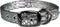 Native Leather Python Print Pet Collar, 1" x 22", Silver