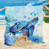 Water-resistant Beach Blanket, Sandproof Mat with Corner Pockets for Beach Festival, Picnic, Travel, Camping
