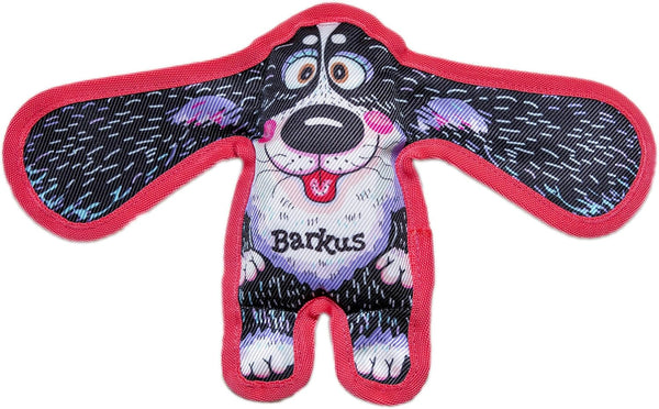 Durable Dog Toy with Squeaker - Floppy Tough Chew Toy - Barkus, Small 5 Inch