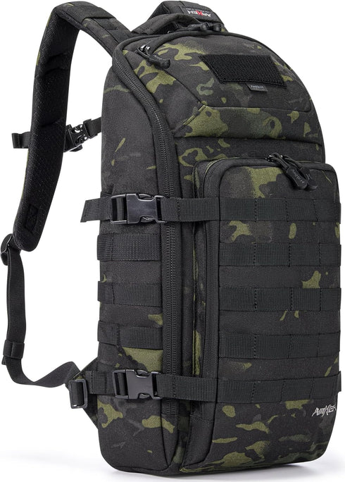 AMHEH 20L Slim Tactical Backpack - 13" Laptop Suspended Protection, 1050D Heavy