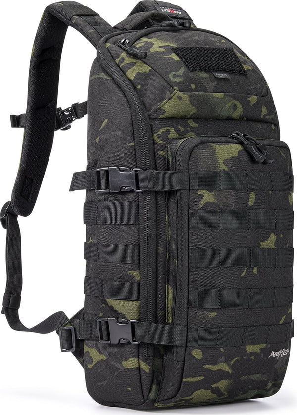 AMHEH 20L Slim Tactical Backpack - 13" Laptop Suspended Protection, 1050D Heavy