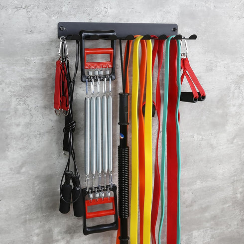 Multi-Purpose Gym Equipment Storage Rack - Heavy Duty Rack for Resistance Bands, Barbell, Lifting Belts