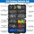 SILANON Fishing Tackle Kit with 174pcs Swivels, Sinker Slides, 3 Way Swivels, Duo Lock Snaps, Barrel Snap Swivels in