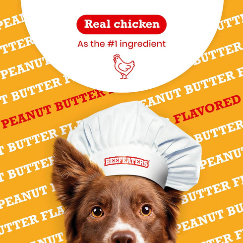 Beefeaters Peanut Butter Biscuits Wrapped with Chicken Dog Treat, 13oz