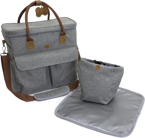 SPORT PET Designs Cat Carrier, Grey Airline Soft Carrier with Zipper Lock, Foldable Travel Bag for Pets (CM-10204)