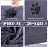 Chumia 8 Pcs Bulk Microfiber Towels for Drying Dogs, Absorbent Pet Bathing Supplies (40 x 24 Inch, Gray)