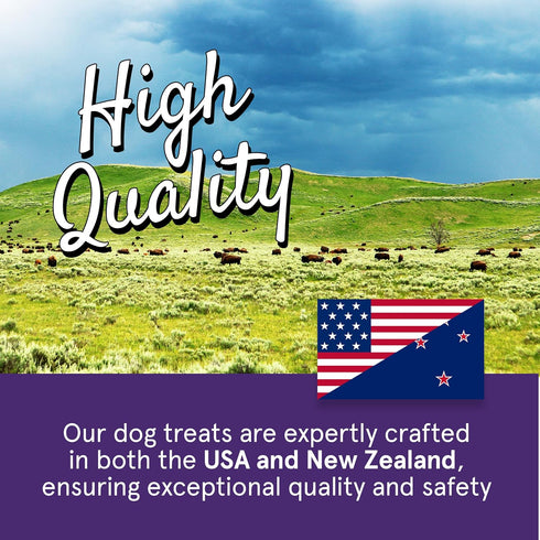 Real Meat Lamb & Liver Jerky Dog Treats, 8 Air-Dried Strips, Grain-Free Jerky Treats Made of 95% Free-Range Lamb