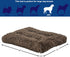 Midwest Homes for Pets Deluxe Dog Beds, Super Plush for Dog Crates, Machine Wash & Dryer Friendly, 42-Inch, Cocoa