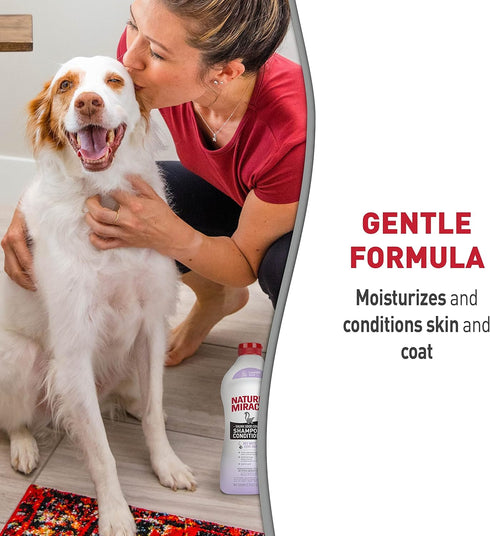 32 Nature's Miracle Skunk Odor Control Shampoo & Conditioner Lavender Scent Ounces, Odor Control Formula