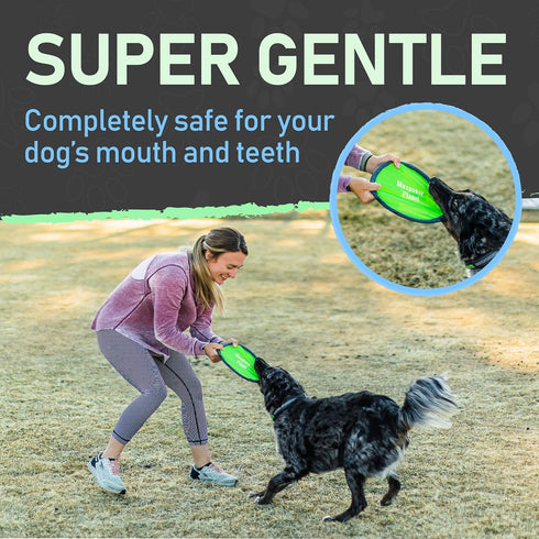Maxpower Planet Dog Frisbee X2 Pack - Soft Catch Floating Frisbee for Dogs, Lightweight 10-inch Flying Disc for All