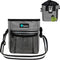 PetAmi Dog Treat Pouch, Training Bag Holder for Kibbles, Pet Food Toy, Poop Bag Dispenser (Black Stripes)