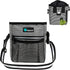 PetAmi Dog Treat Pouch, Training Bag Holder for Kibbles, Pet Food Toy, Poop Bag Dispenser (Black Stripes)