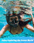 Snorkeling Gear for Adults - 180° Panoramic View Snorkel Mask Set, 100% Food-Grade Silicone Anti-Fog