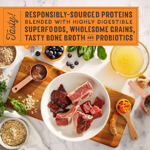 3.25 lb. Stella & Chewy's SuperBlends Raw Blend Wholesome Grains Grass-Fed Beef, Beef Liver & Lamb Recipe
