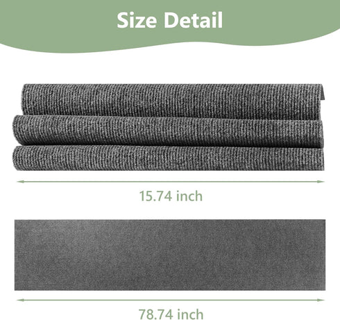 78.7"x15.8" Cat Scratching Mat, Self-Adhesive Trimmable Scratching Cat Carpet to Protect Furniture Walls or Floors, Cover Cat Scratching Post Cat Climbing Frame, DIY Size