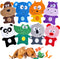 No Stuffing Dog Toys, 8 Pack Durable Plush Squeaky Toys, Cute Animal Interactive Chew Toys for Small Medium Dogs