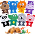 No Stuffing Dog Toys, 8 Pack Durable Plush Squeaky Toys, Cute Animal Interactive Chew Toys for Small Medium Dogs