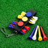 MUXSAM Black Golf Tee Holder for Bag, 1-Pack Carrier with 12 Tee Holes and 3 Ball Markers
