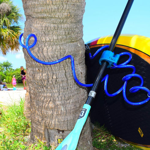 Paddle Lock for Kayak Paddleboard, Anti-Theft Security in Blue