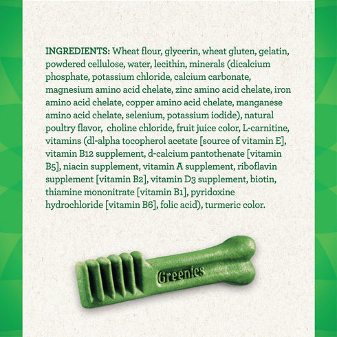 GREENIES Weight Management Petite Natural Dog Dental Care Chews - 27 oz Pack (45 Treats)