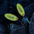 Yaomiao Floating Keychain - Oval Shaped Foam Floating Key Ring, Glow in the Dark for Fishing Outdoor Use
