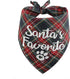 Christmas Bandanas for Dogs, 3 Pack Plaid Pet Bandana for Medium Large Dogs