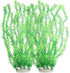 Large Plastic Aquarium Plants, Tall 20.47" Green Decor, Big Aquarium Plants for Fish Tanks (2pcs)
