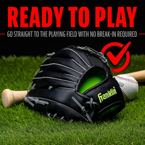 Franklin Sports Baseball and Softball Glove - Fieldmaster Adult + Youth Baseball Gloves, Men's + Women's Infield +