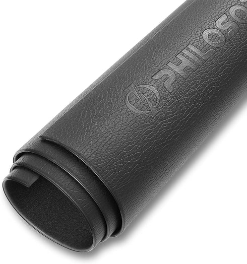 6mm Philosophy Gym Exercise Equipment Mat, Thick High Density PVC Floor Mat for Ellipticals, Treadmills, Rowers