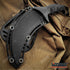 Tactical Knife, Hunting Knife, Survival Karambit Fixed Blade Knife, Razor Sharp Edge Camping Gear, 82422 (Black)
