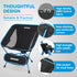 Backpacking, 330Lbs MARCHWAY Lightweight Folding Camping Chair, Portable Foldable Compact for Outdoor Camp, Travel
