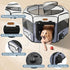 Seiyierr Dog Playpen, Portable Pet Play Pen Foldable Carrying Case, Puppy Pens Outsid for Small Cat Indoor/Outdoor