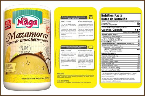 Maga 12 oz (Count 2) MAZAMORRA (Tender Corn and Coconut Cream Cereal) by Foods Puerto Rico