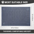 Motsamla 47" 35" Cat Litter Mat, Litter Trapping Mat Soft on Kitty Paws, x Kitten Litter Box Mat for Cleaner Floors