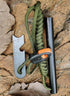 FOSTAR 5 Inch Emergency Weatherproof Flint Ferrocerium Rod Fire Starter with Whistle and Paracord Lanyard